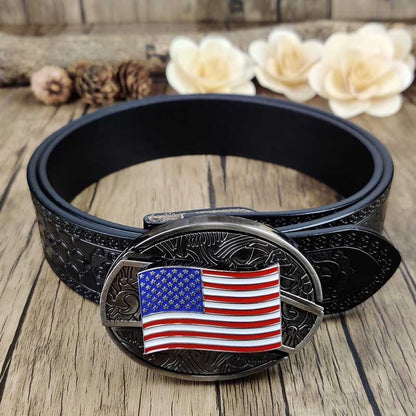 BUCKLEBLADE® USA Flag Belt Buckle